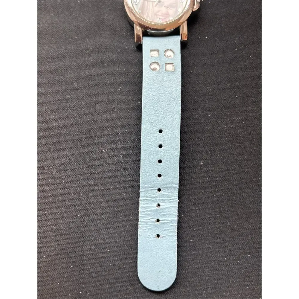 Disney Hannah Montana Silver Tone Blue Band Kids Watch